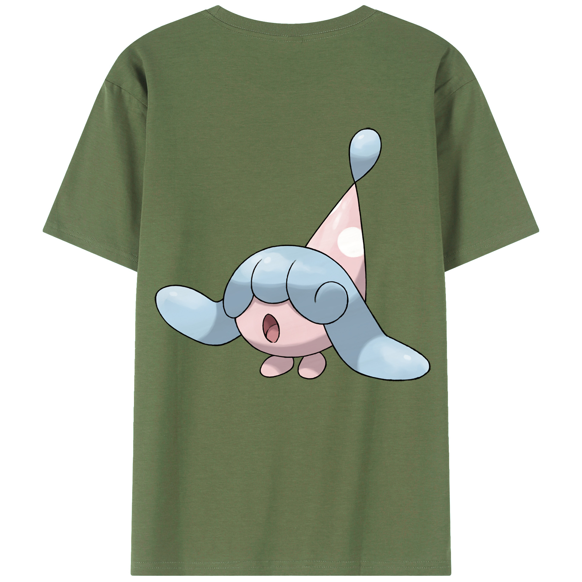 （画像用） ポケットモンスター Pokémon 綿100％ メンズ半袖Tシャツ（バックプリント） 通気性